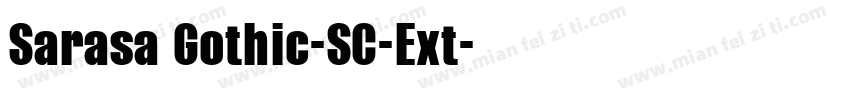 Sarasa Gothic-SC-Ext字体转换